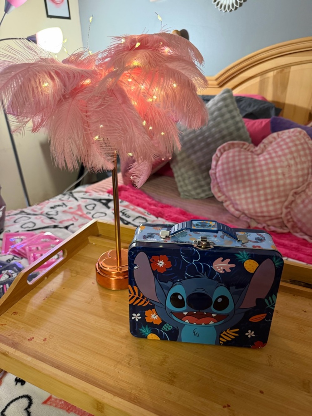 Stitch Metal Lunchbox - Navy Blue & Teal